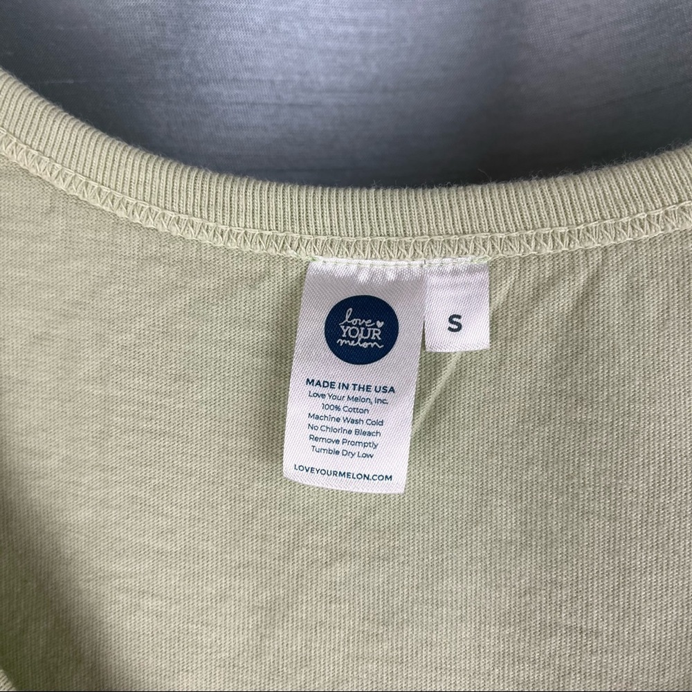 Love your melon tank top pastel green scoop neck tank - Picture 3 of 7